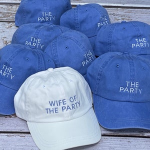 Bachelorette Party Embroidered Baseball Caps, Wife Vibes-Drunk Vibes Hats, Wife Of The Party - The Party Hats, Party Vibes
