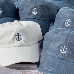 Nauti Hat, Bachelorette Party Hats, Embroidered Baseball Cap, Navy Blue Hat, Beach Hat,