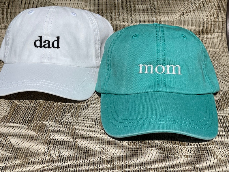 Mom and Dad Hats Pregnancy Announcement Hat Gender Reveal Etsy