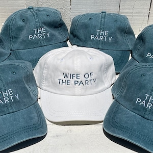 Bachelorette Party Baseball Caps, Wife Of The Party, The Party Hats, Wife Vibes-Drunk Vibes Hats,  Party Vibes, Bachelor Hat, Custom Hat