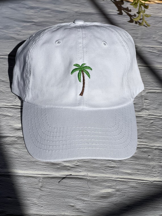 Embroidered Palm Tree Baseball Hat, Tie-Dyed Hat, Summer Beach Hats, Bridesmaid Gifts, Youth Caps,
