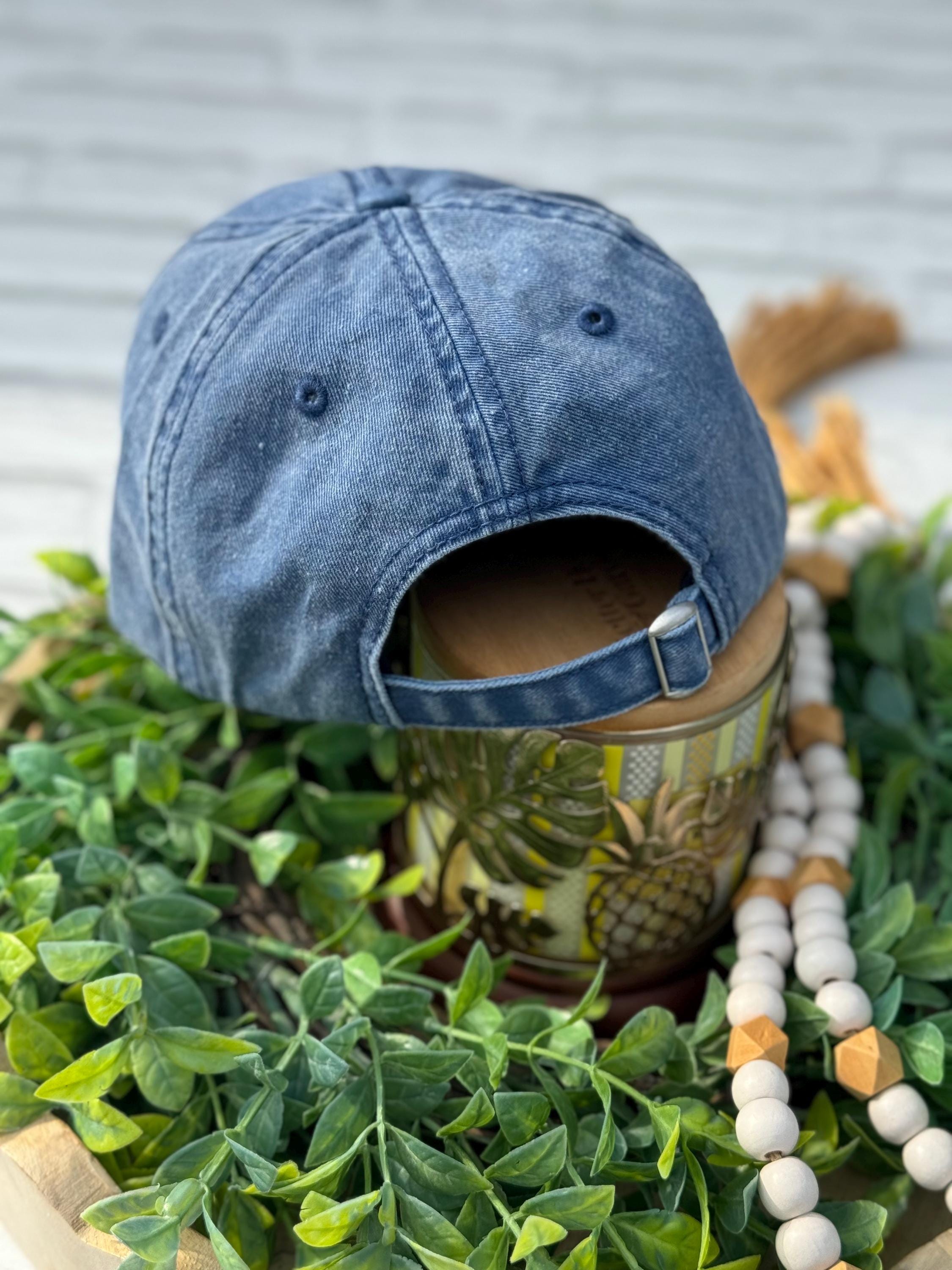 Seashell Hat, Embroidered Baseball Cap, Bachelorette Party Hats, Blue ...