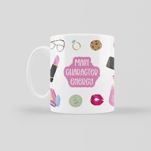 Main Character Energy Mug | Cute Tea Coffee Mug | Gift for Her | Coworker Manager Present | Birthday Gift for Sister Friend Wife Girlfriend
