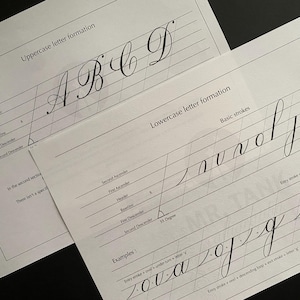 Copperplate Calligraphy Workbook: Beginner's Practice Guide (PDF ...