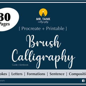 Brush Lettering Calligraphy Worksheets How to Write a Calligraphy Letter  Pretty Course Tutorial Printable Tracing Templates Video 