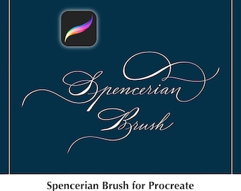 Spencerian Calligraphy Brush for Procreate (Digital)