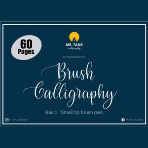Brush Calligraphy Practice Sheets: Beginner&#39;s Workbook (PDF & Procreate)