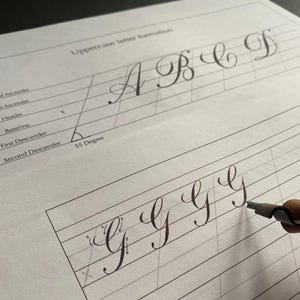 Copperplate Calligraphy Workbook: Beginner's Practice Guide (PDF ...