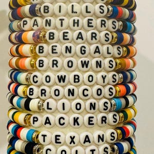 NFL Bead Bracelet