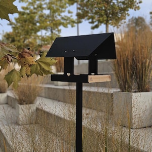 Modern Birdhouse Stand | birdhouse stand | minimalistic bird stand | balcony birdhouse holder