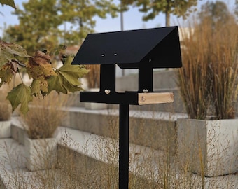 Modern Birdhouse Stand | birdhouse stand | minimalistic bird stand | balcony birdhouse holder