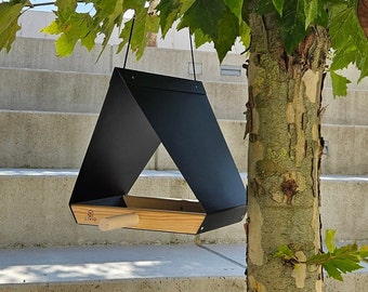 Modern Bird Feeder | Bird House | Bird Feeder | Hanging Bird Feeder | Minimalist Bird Feeder | Bird Lover | Garden Decor | Bird Shelter