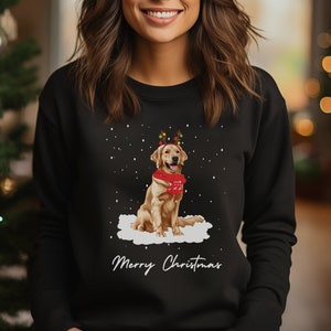 Golden retriever xmas jumper discount