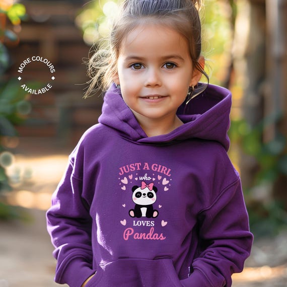 Just a Girl Who Loves Pandas Panda Gifts Girls Panda Hoodie Panda Sweatshirt Kids Panda Birthday Gift Etsy Ireland