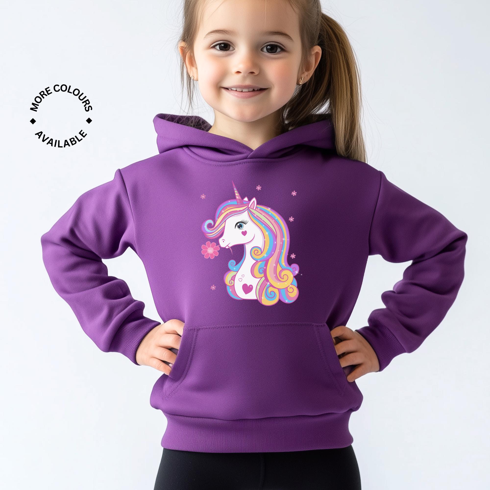Girls Unicorn \u0026 Flowers Hoodie, Unicorn Shirt, 3 - 13 Years, Unicorn Gifts,  Girls Tops, Girls Birthday Gift, Unicorn Sweatshirt - Etsy