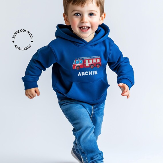 Boys personalised hoodie hotsell