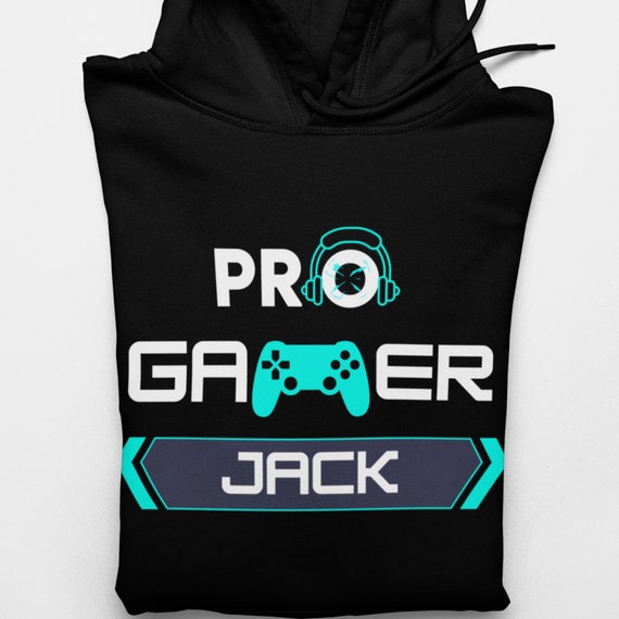 Kids Teens PRO Gamer Hoodie Personalised Gaming Shirt Gamer Gift Gamers Hoodie Gaming Sweatshirt Etsy UK