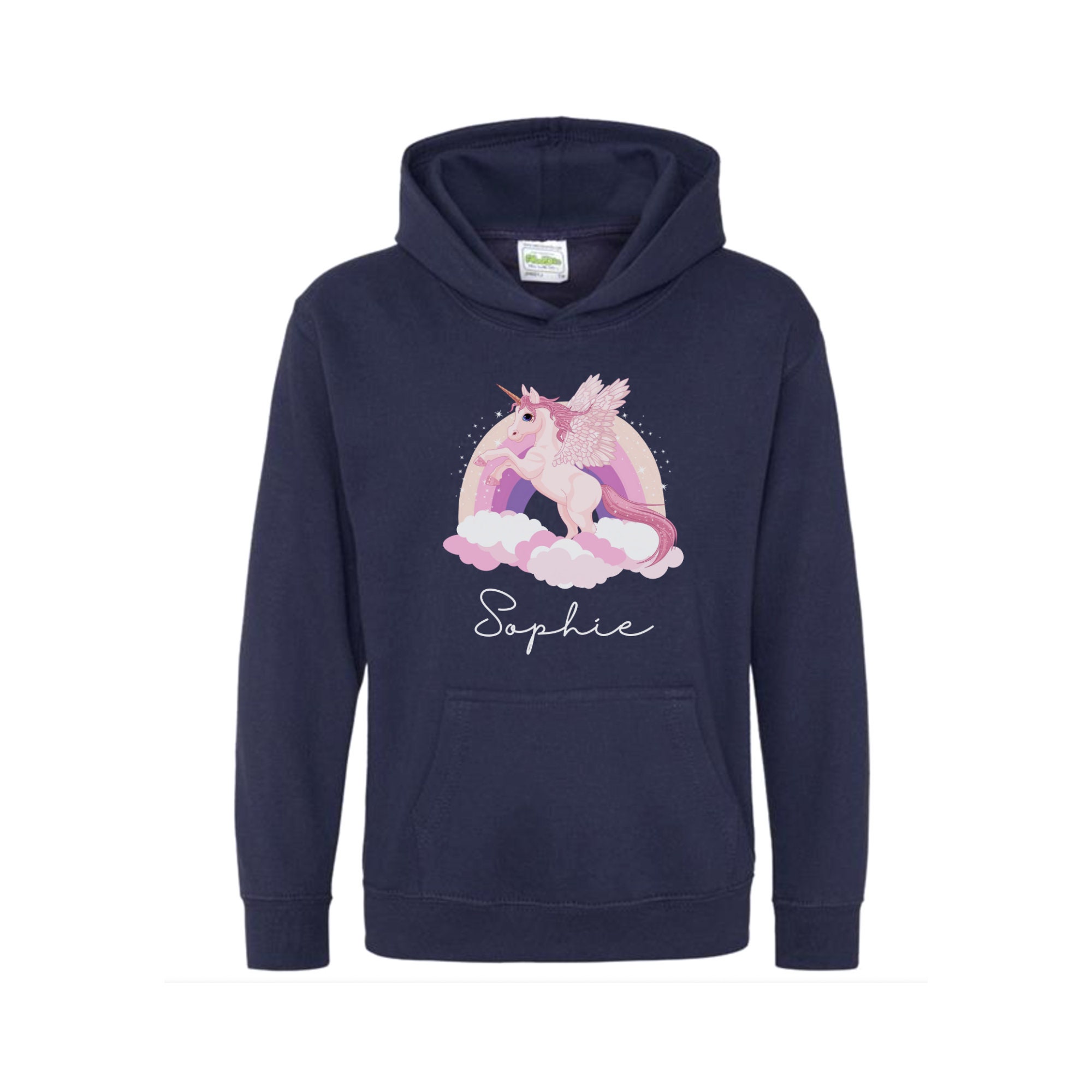 Girls Unicorn Pullover Hoodie 3 13 Yrs Personalised Unicorn Sweatshirt Kids Unicorn Gifts Unicorn Birthday Gift Christmas Gift Ideas Etsy