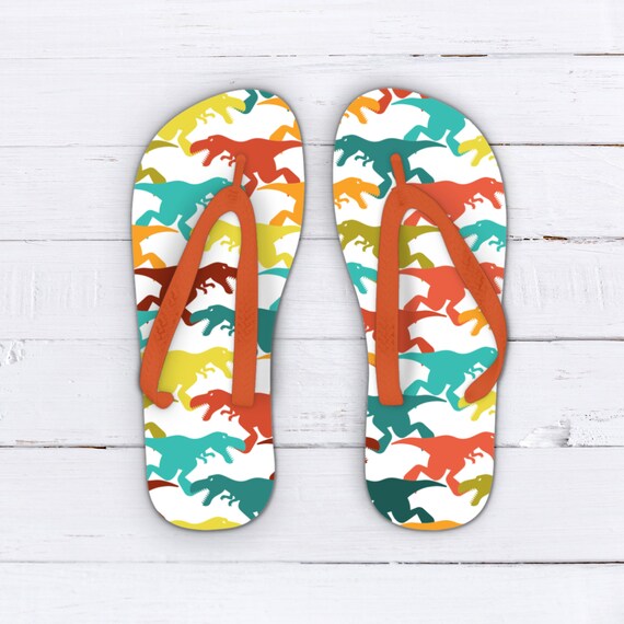 chanclas de dinosaurio