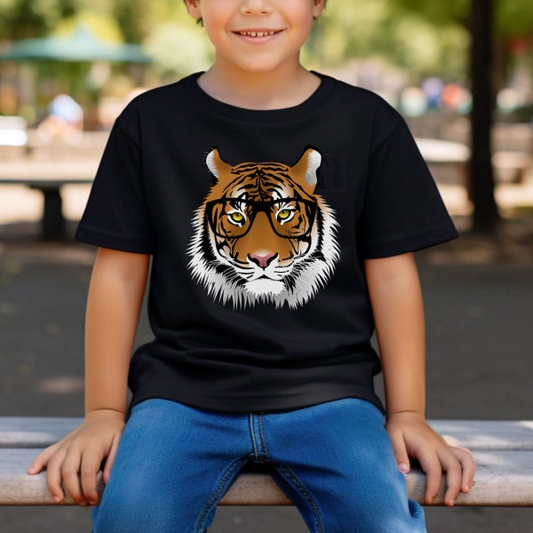 Kids Unisex 3 - 13 yrs Tiger T-shirt, Funny Tiger Shirt, Boys Tiger Shirt, Girls Tiger Shirt, Tiger Clothing, Kids Tiger Gifts, Big Cats