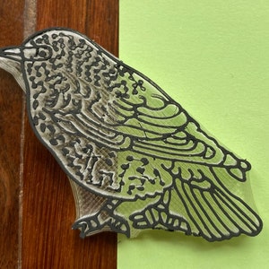 Fabric printing Bird Indian design ink stamp, pottery stamp, Fabric print stamp, Tjaps, Block Stamps - transparent