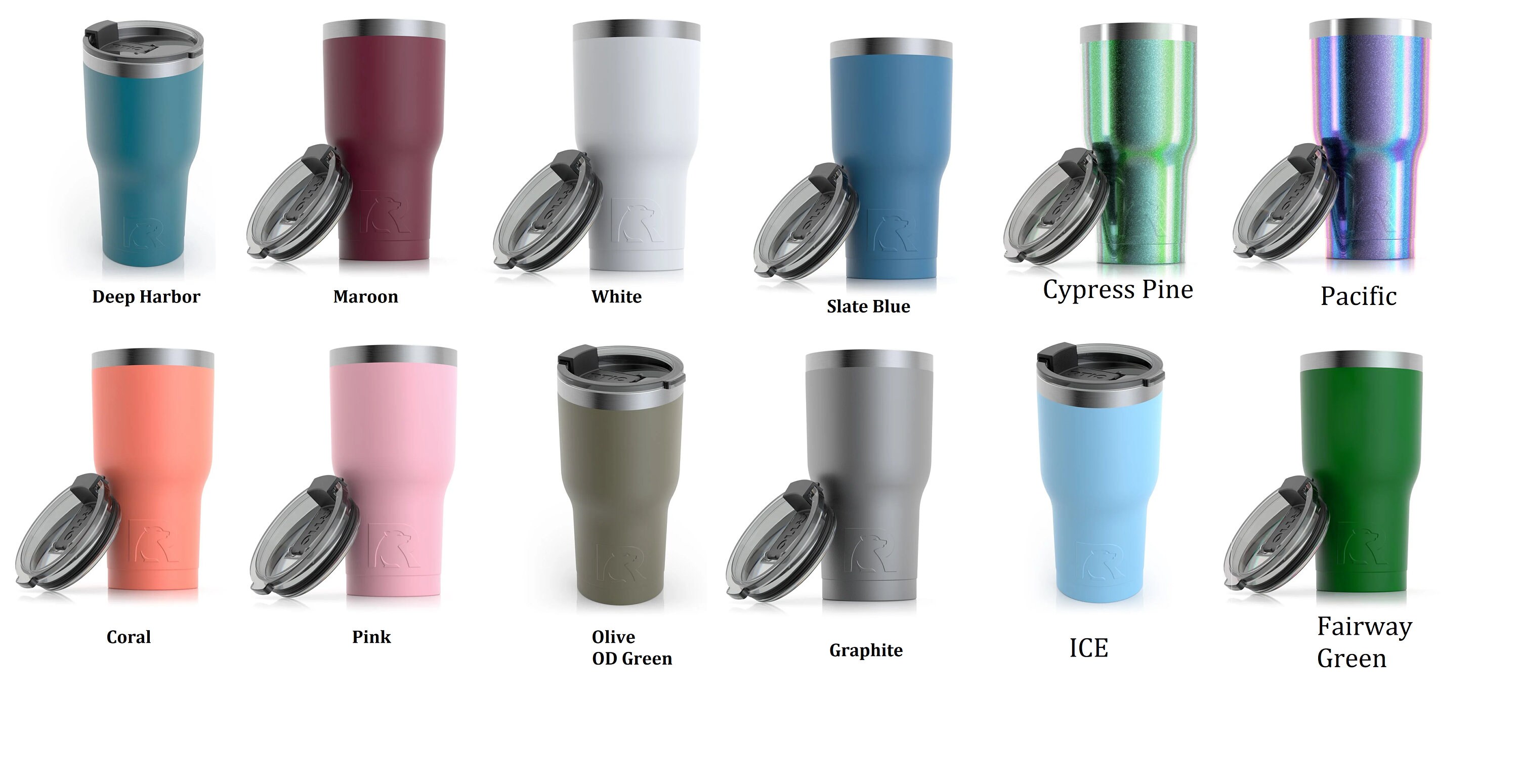 20oz RTIC Tumblers, Personalized Tumblers, Double Walled Stainless