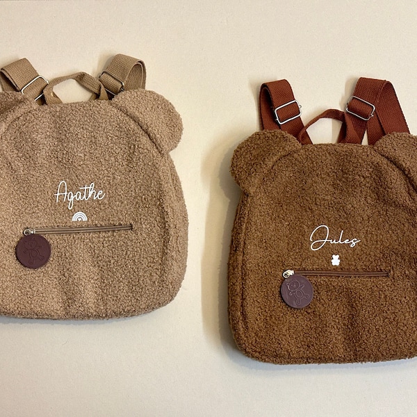 Sac à dos Personnalisé l Sac à dos Enfant l Sac École l Cartable l Sac Teddy l Cadeau Enfant l Cadeau Anniversaire l Idée Cadeau l Bouclette