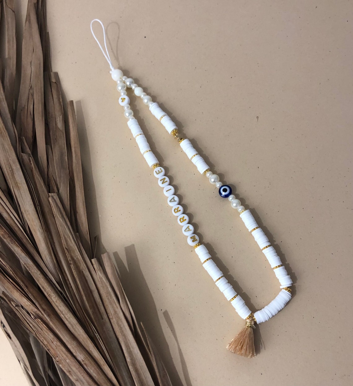 2 Dragonnes Bijou Pour Téléphone – Avec Perles, Chaîne Courte, Pour Poignet Ou Sac