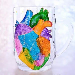 Christmas Gift, Heart Handmade Mug, Beer mug, Gift for a Doctor, Christmas Present
