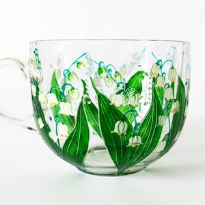 Lily of the Valley Flowers Personalized Mug Bridal Shower Gift Personalized Christmas Gift for Grandma Spring  Gift for Mother