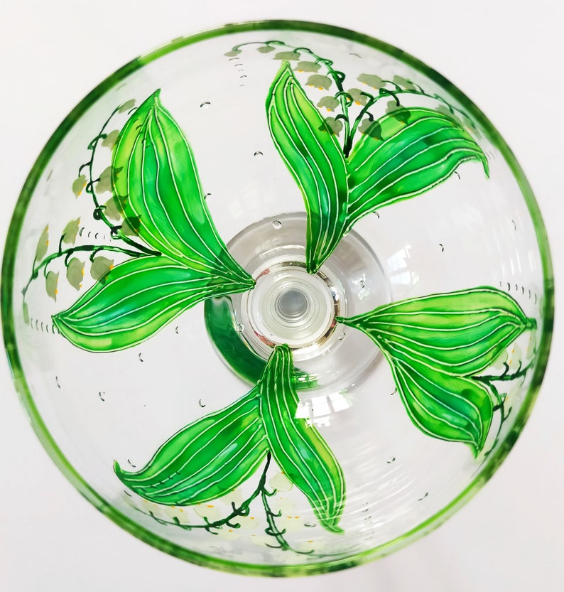 Personalised Gin Glass Lily of the Valley Gift Bespoke Designs Etsy