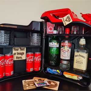 Jerry Can Mini Bar, Hunters gift, Unique Anniversary gift, Bluetooth speaker,Led lights