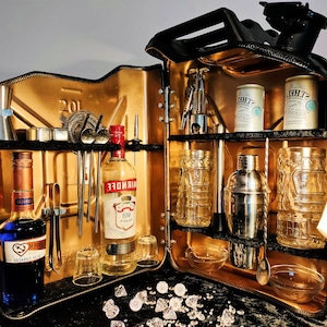 Jerry Can Bar Cocktail Kit, Christmas Gift for Him, Jerry Can Mini bar, Cocktail Canister, Unique Gifts, Liquor Bar, Gift For Guys