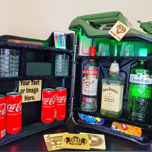 ガス缶バー、ジェリー缶ミニバー、彼へのギフト、ドリンクキャビネット、夫へのクリスマスプレゼント、ジェリー缶バー、パーソナライズされたギフト、手作り