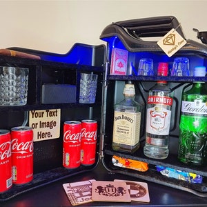 Jagdstil 20L Metallkanister Mini Bar/Vatertagsgeschenk/Display