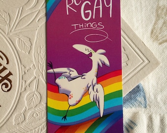 Dino bookmark - Reading gay things