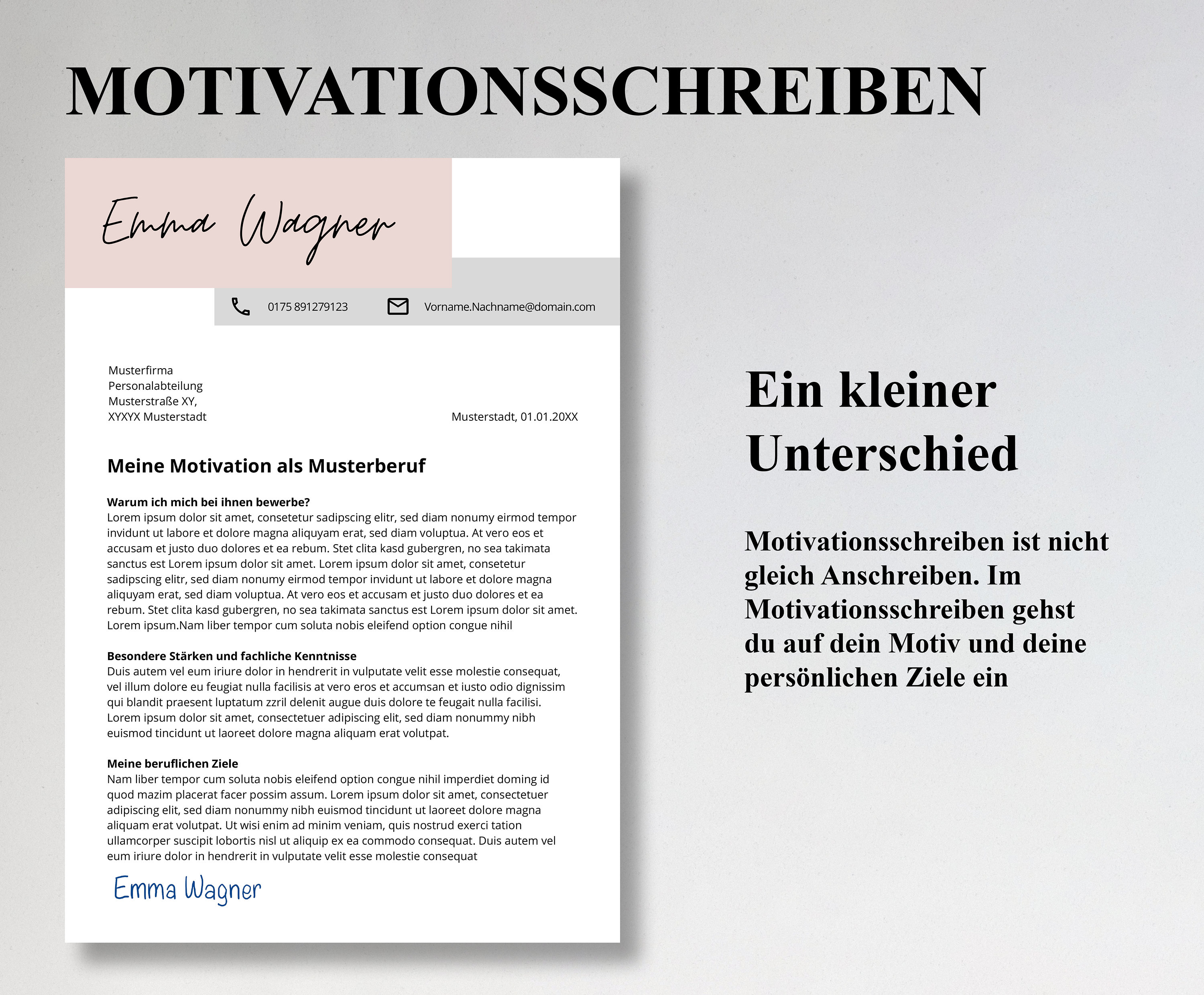 Resume Template German Application Templates Cover Letter - Etsy