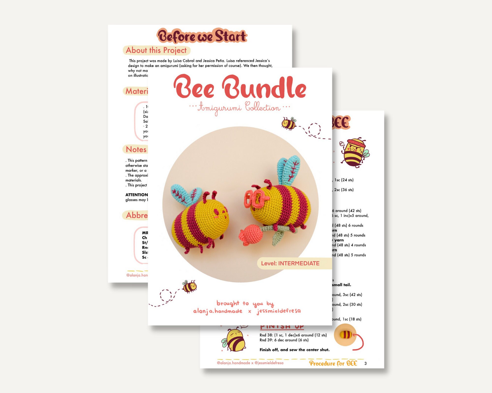 Bee Amigurumi Crochet Pattern | PDF - Etsy