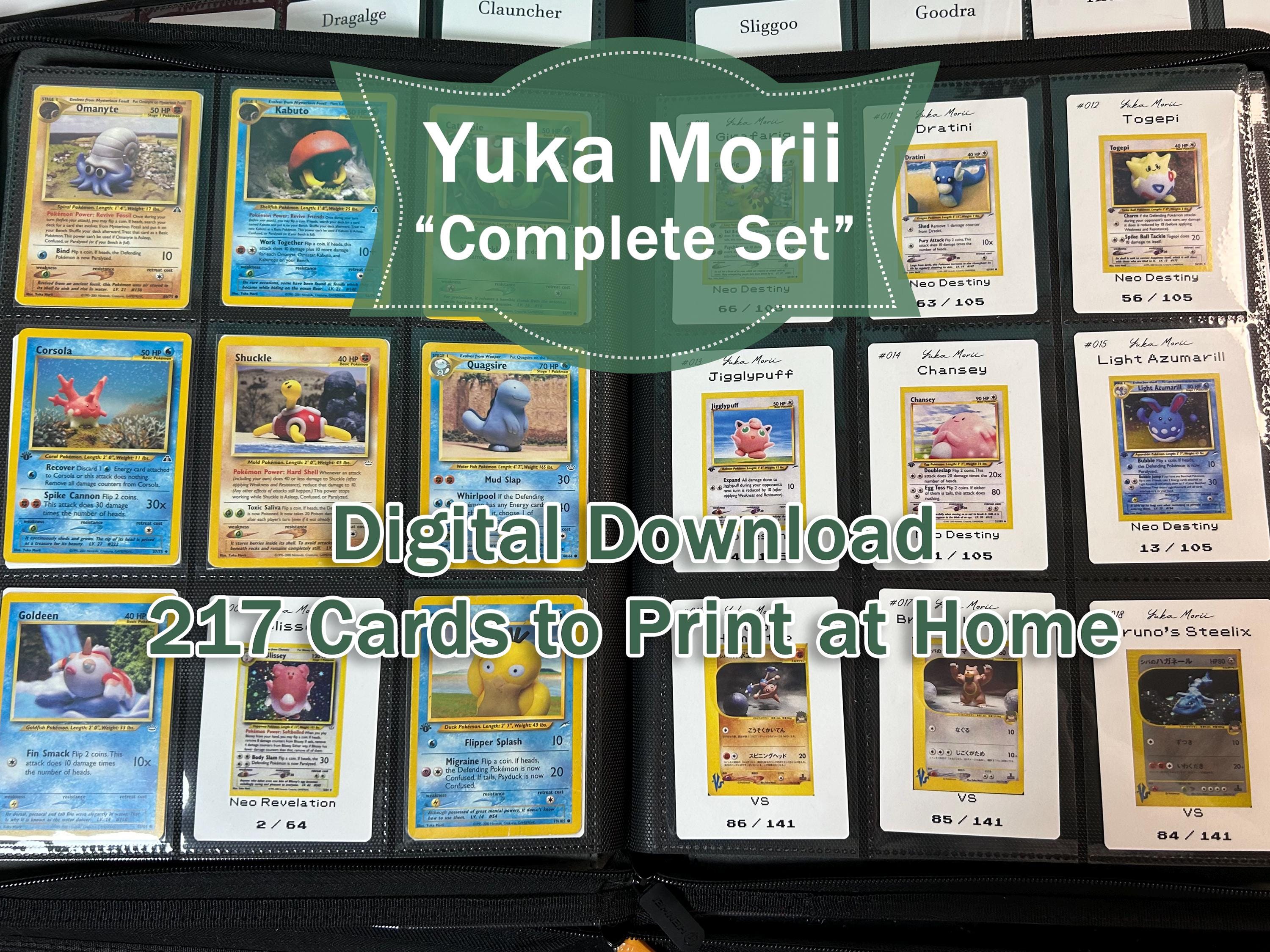 ポケモンカード旧裏　24枚まとめ売り　Yuka Mori Yuka Morii Complete Set Binder Placeholder Cards (digital Download