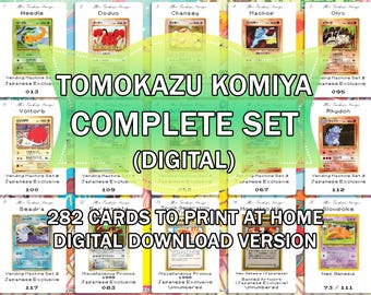 Tomokazu Komiya Complete Set Binder Placeholder Cards (Digital Download)
