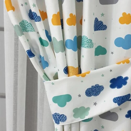 Watercolor Dots Baby Girl Room Curtains Nursery Curtains Etsy