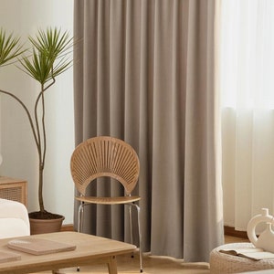 100 % Blackout Velvet Curtain Panels for Bedroom, Living Room, 36 colors. Custom Made Velvet Drapery Rod pocket, Grommet, Hook/Ring