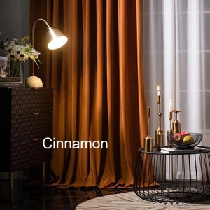 100% Blackout lined Velvet Curtains for living room, 20 colors, Custom Size Drapery for bedroom, Rod Pocket, Grommet, Hook/Rings options