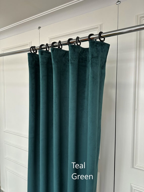 Extra Wide Velvet Curtain Panels for Living Room , for Bedroom, Custom Size  Drapery , for Bedroom, Rod Pocket,grommet, Hook/rings 