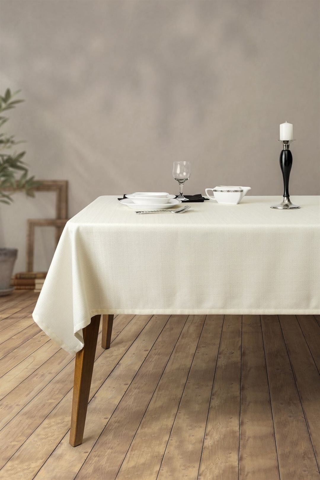 Faux Linen Tablecloth 31 Colors, Custom Size Table Cloth, Rectangle