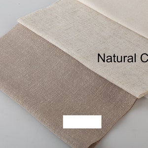 Cortinas de lino natural para sala de estar, ojal, bolsillo para varilla, gancho/anillo, opciones de riel, paneles de cortinas de lino, para dormitorio imagen 3