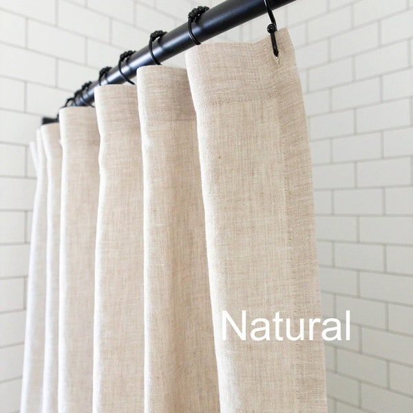 Extra Long Shower Curtain Etsy