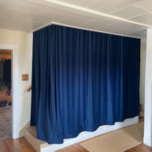 Room Divider Velvet Curtains, Double Sided Velvet Curtain Panels, Doorway Curtains, 17 Color Options. Grommet, Rod Pocket Hanging Types 画像 9