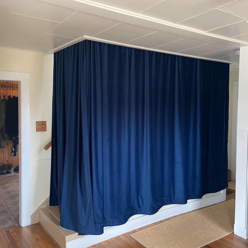 Room Divider Velvet Curtains, Double Sided Velvet Curtain Panels, Doorway Curtains, 17 Color Options. Grommet, Rod Pocket Hanging Types 画像 9