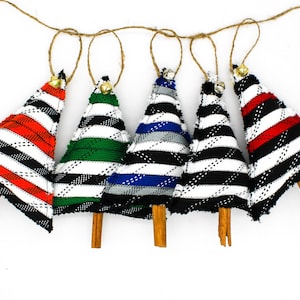 Hockey Lace Ornament | Sports Themed Holdiay Decor | Hanging Cinnamon Tree made with Upcycled and Recycled Hockey Laces